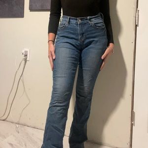 Old Navy boot, cut jeans